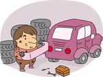 故障車のパーツ