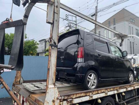 ワゴンＲの故障車の廃車