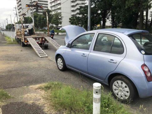 路上からの故障車の廃車引き取り