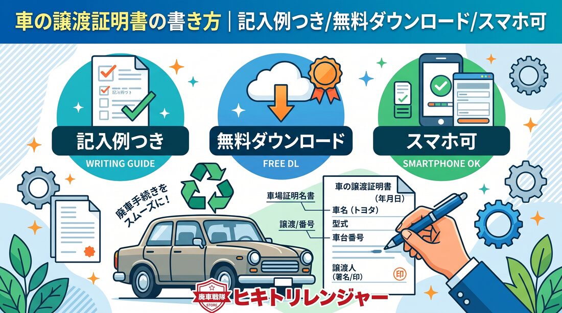 譲渡証明書（自動車）